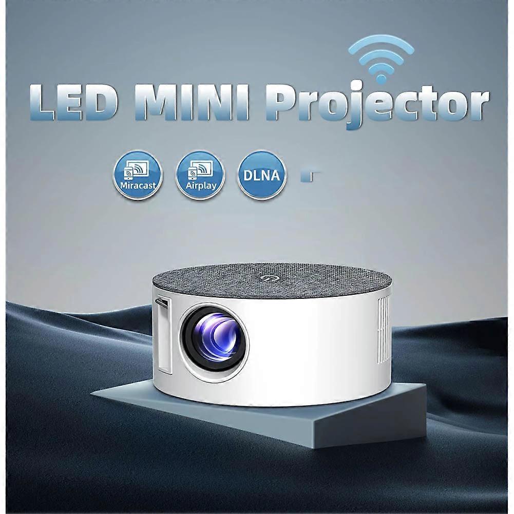 T50 Smart Wi-Fi Portable Projector with Same-Screen Display Mini Video Projector EU Plug