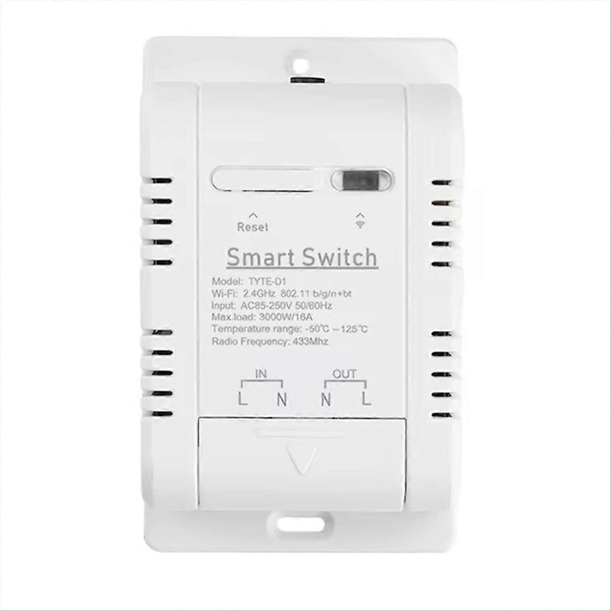 Tuya 16A 3000W Smart Temperature Switch Power Monitor