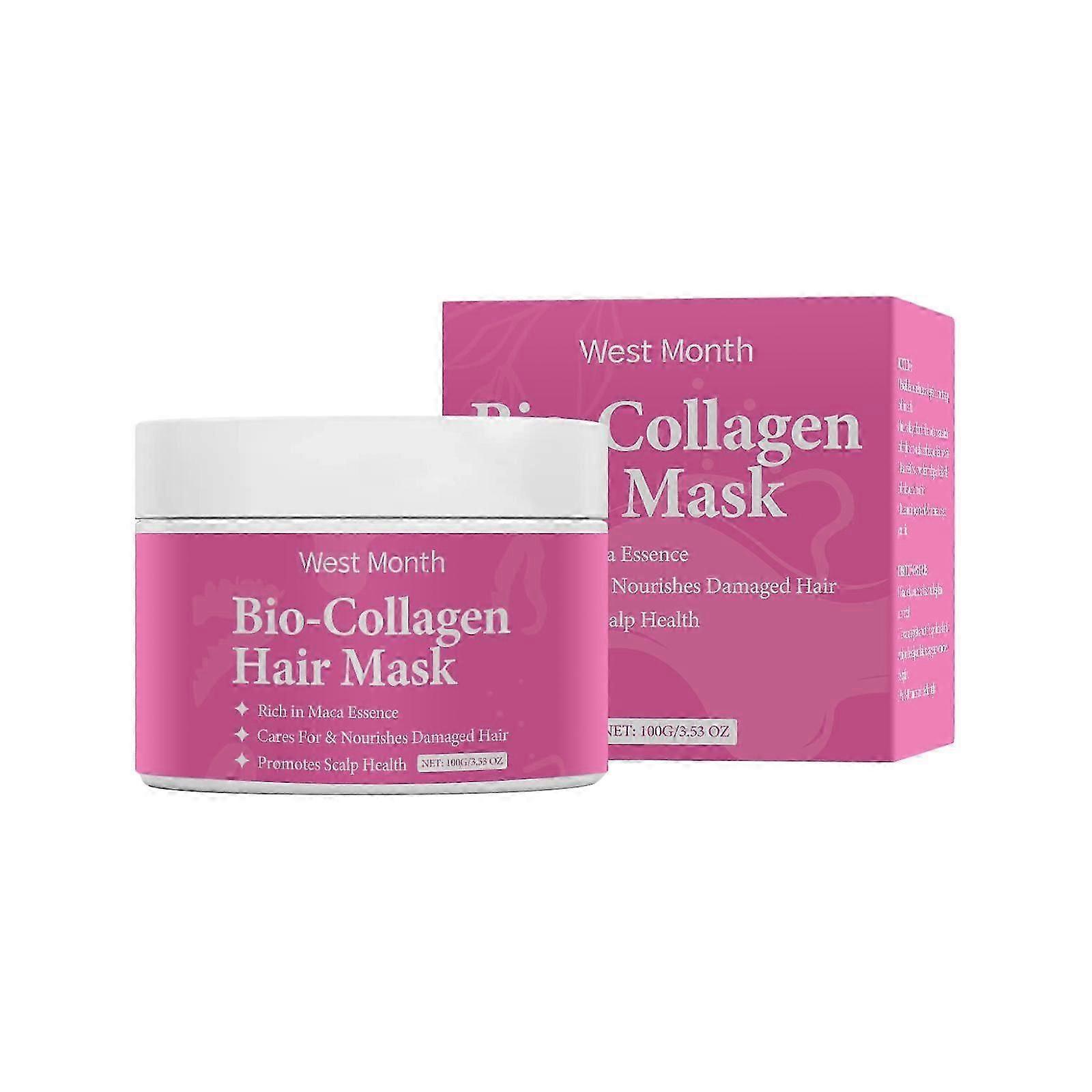 Revitalize Damaged Hair with Collagen & Maca Root Mask  Nourishing, Moisturizing & Frizz Control
