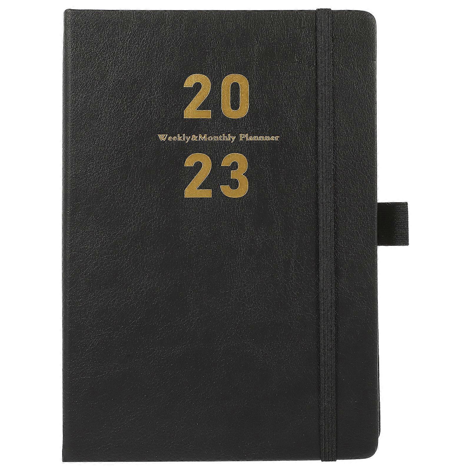 Guangmc 2023 Mini Work Journal Schedule Planner Notepad - Black