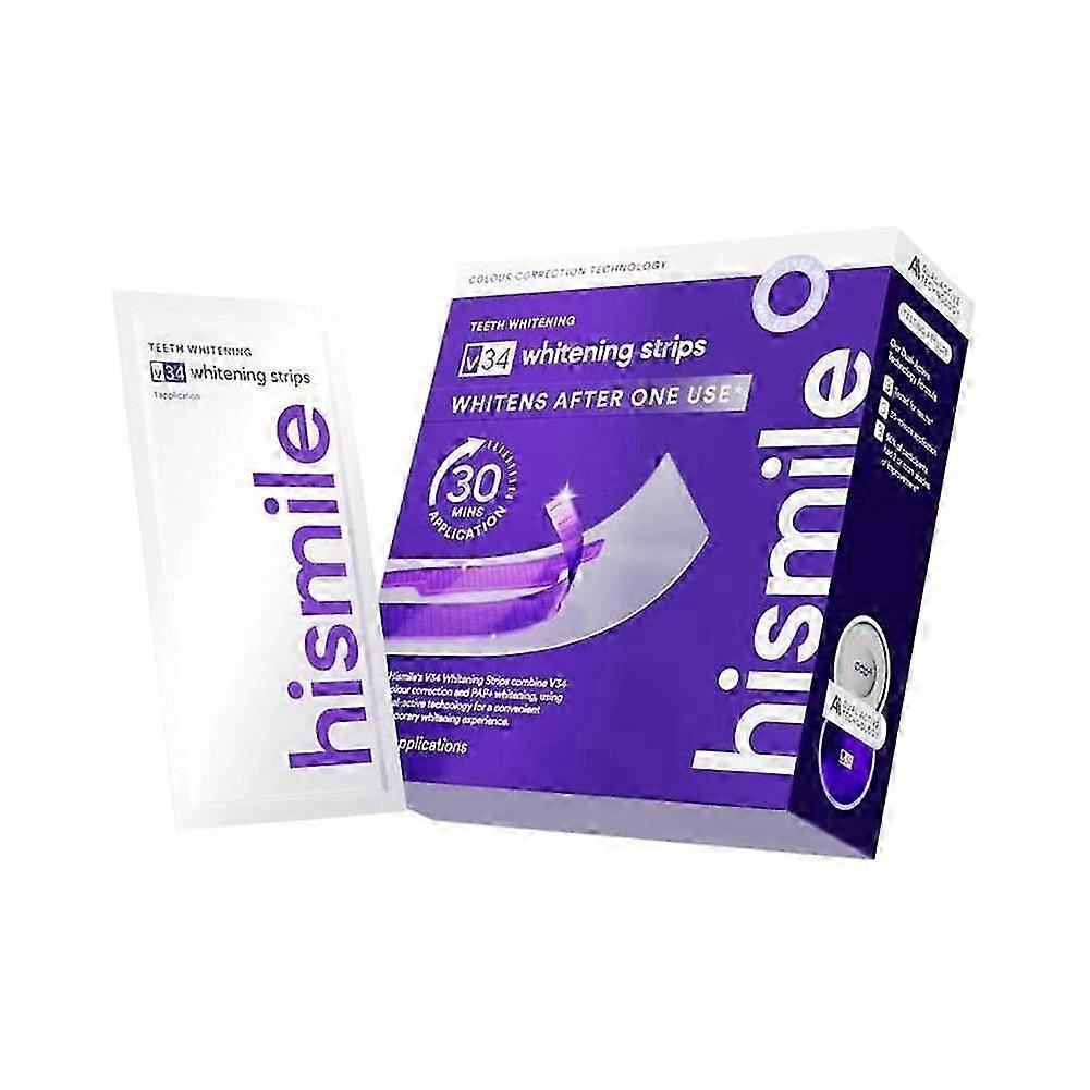 Purple Whitening Teeth Strips for Daily Use Gentle Formula Enamel Protection and Stain Removal
