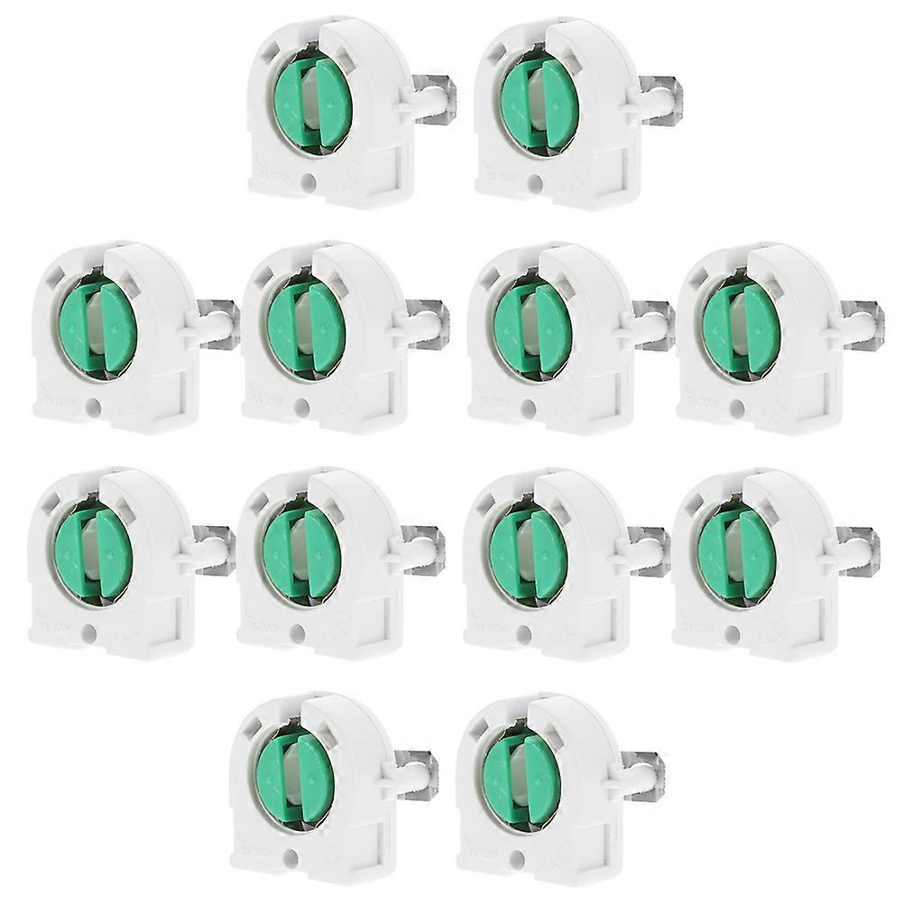 Fluorescent Lamp Holder Socket for Lighting Fixtures 12Pcs Kit