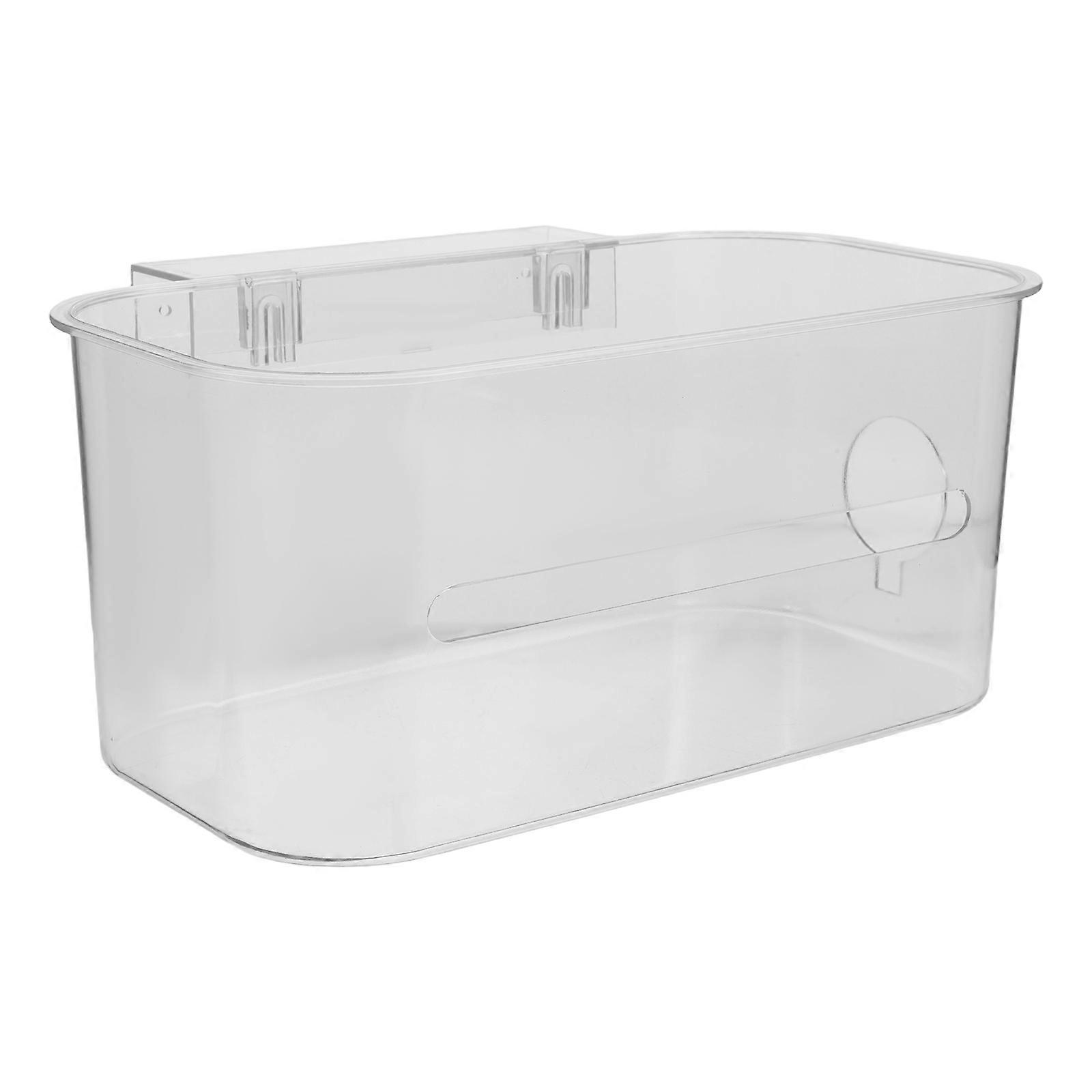 Transparent Bedside Hanging Basket Acrylic Storage Organizer for Dormitory