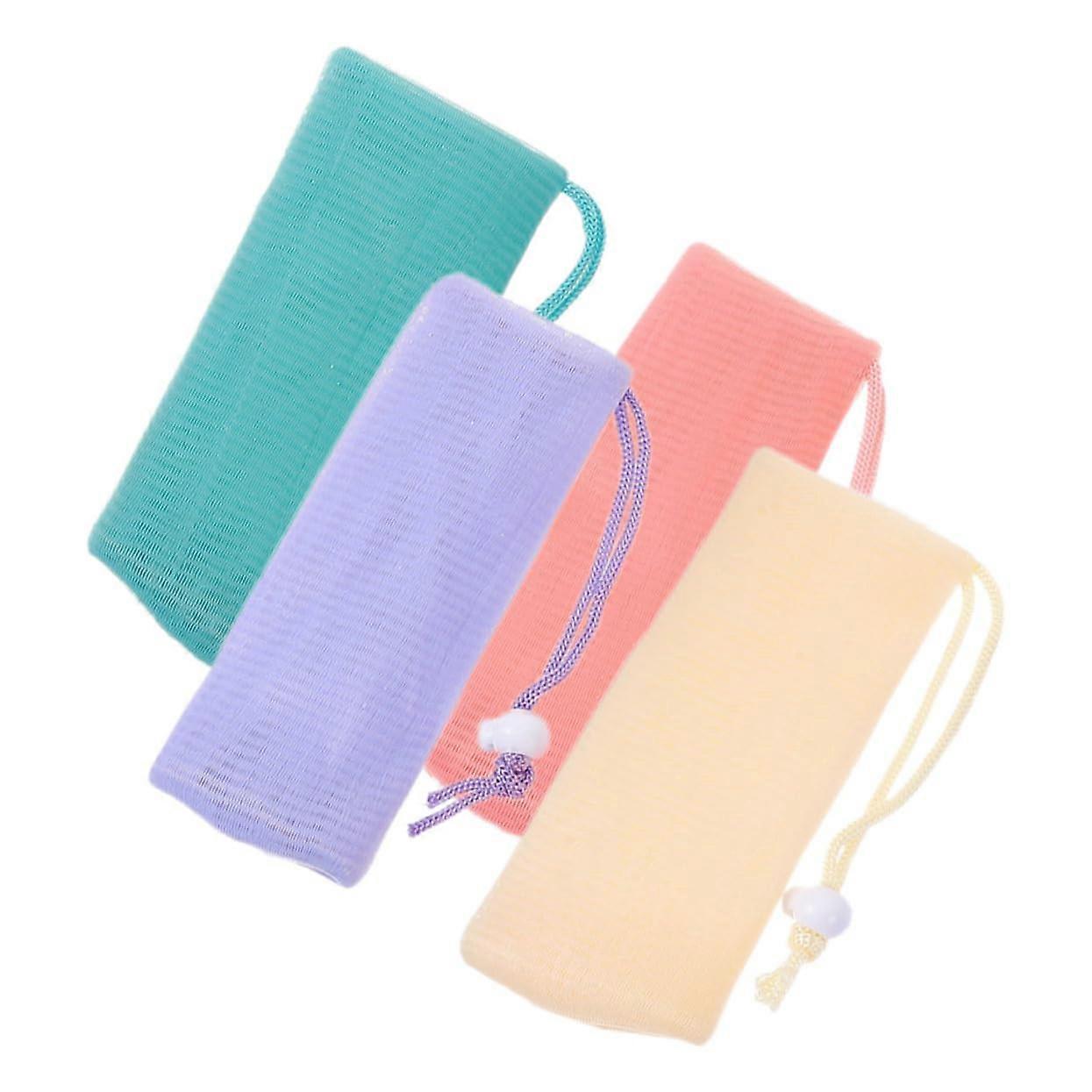 Soap Saver Bag Set, Mesh Exfoliating Soap Pouches for Shower, Rich Lather and Gentle Cleaning
