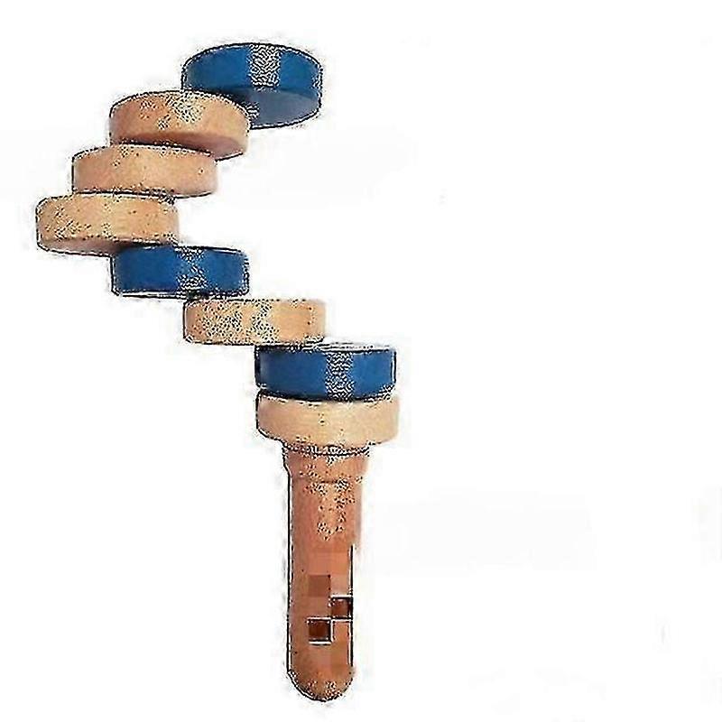 1 חתיכה ידנית מעץ, מאמן יציבות נדנד, מתנות חג המולד מושלמות לילדים ומבוגרים