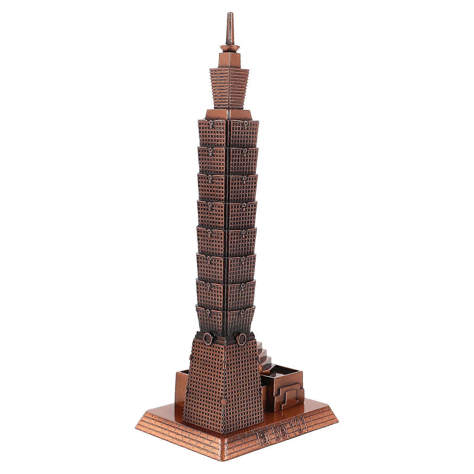 101 Building Model Alloy Desktop Sculpture for Table Decoration
