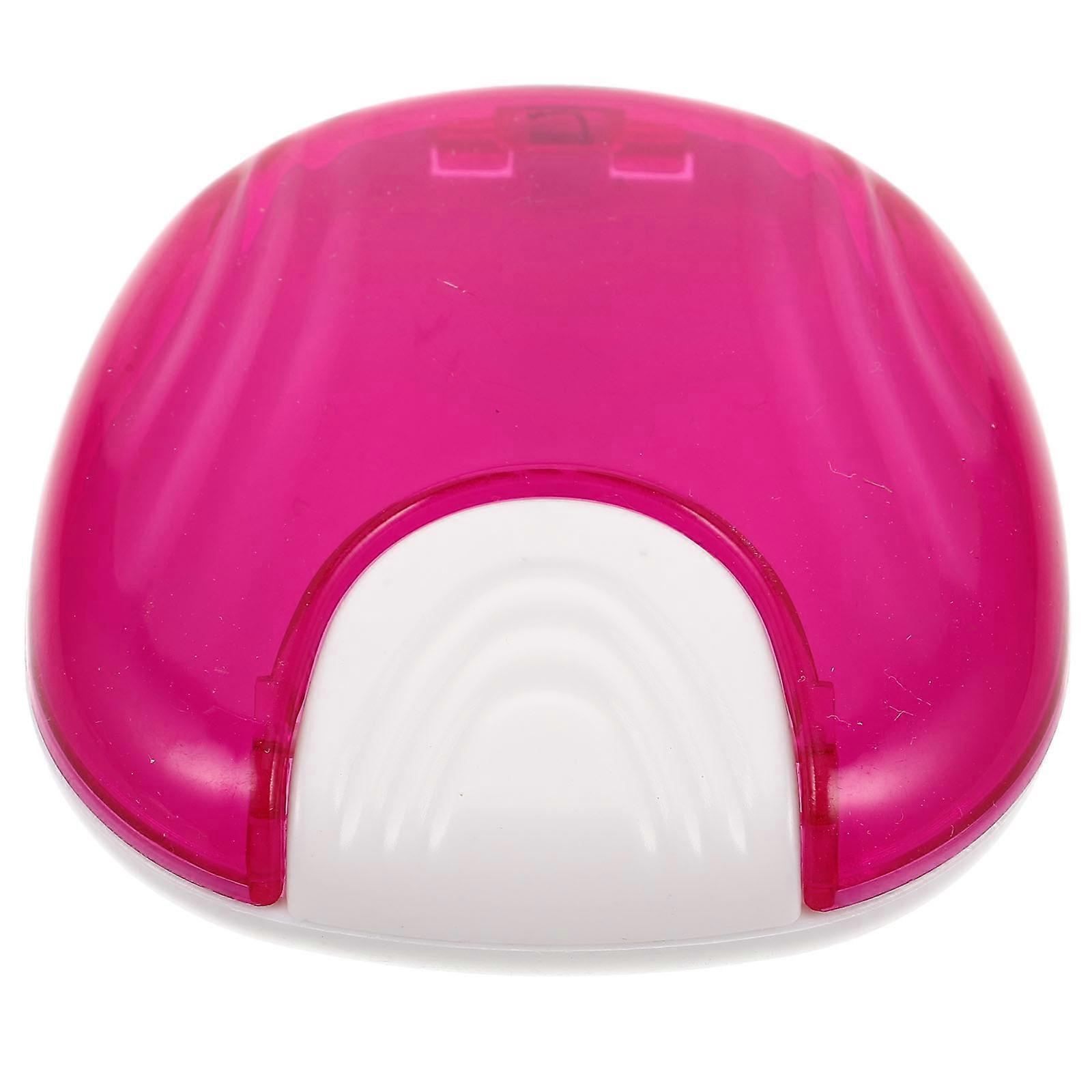 Rosy Tooth Container Press Retainer Case for Storage Portable Tooth Appliance