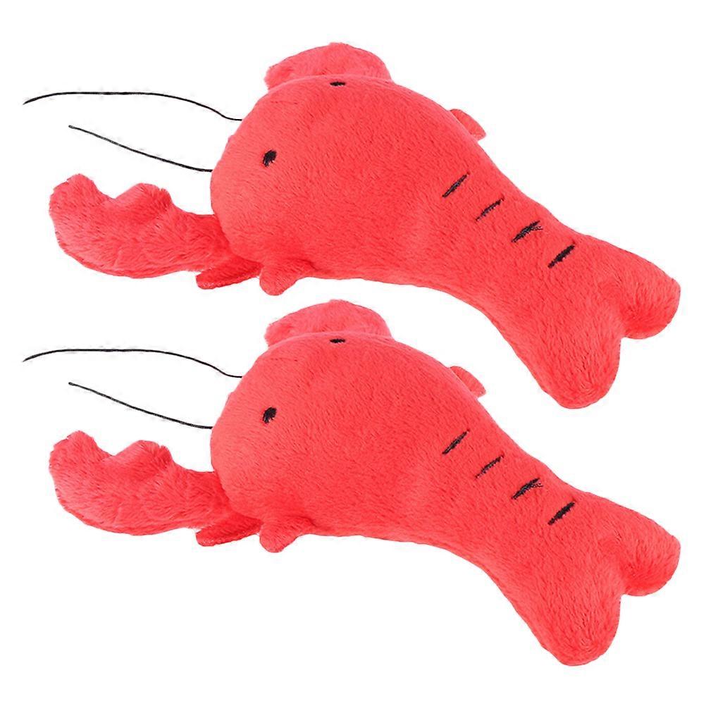 Interactive Dog Squeaky Toy for Chewing 2Pcs Plush Toys