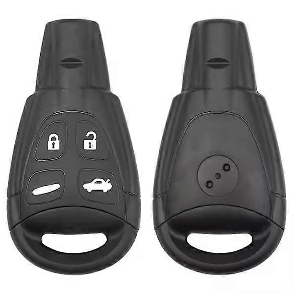 Key shell/Alarm box with 4 buttons for Saab 9-3 & 9-5 Black