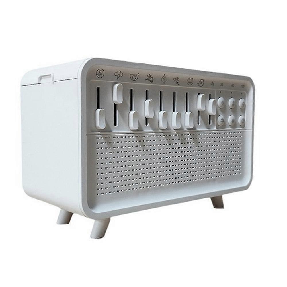 Bluetooth Speaker White Noise Machine Diffuser Air Aroma Diffuser Humidifier Machine with 8 Group Nature Sound EU Plug