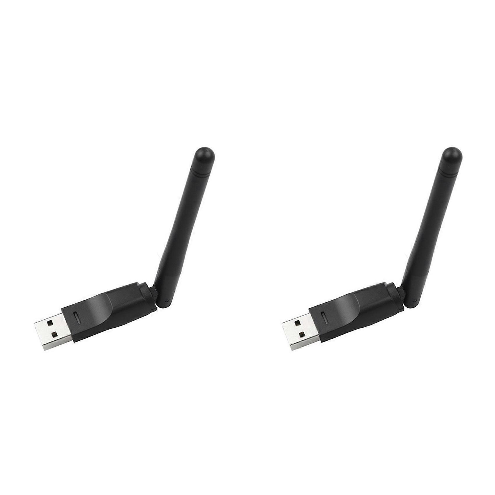 2X MT7601 Chip 150Mbps USB WiFi Antenna 2.4GHz Wireless Network Adapter Rotatable USB2.0 for Satellite Receiver