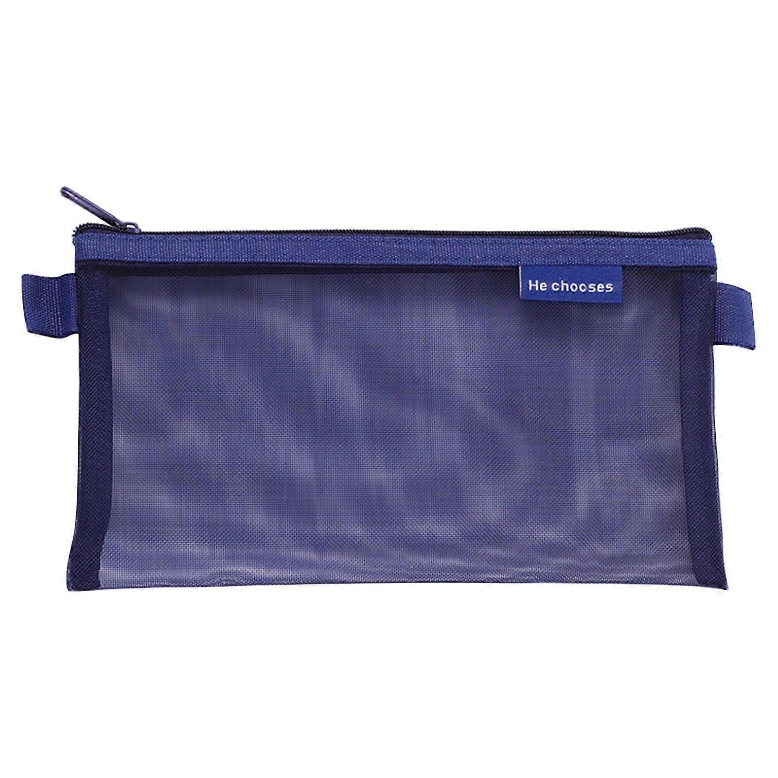 SLMOTUAE Pencil Pouch Pencil Exquisite And Transparent Mesh Pencil Case Storage Bag With Multiple Colors Optional Nylon Mesh