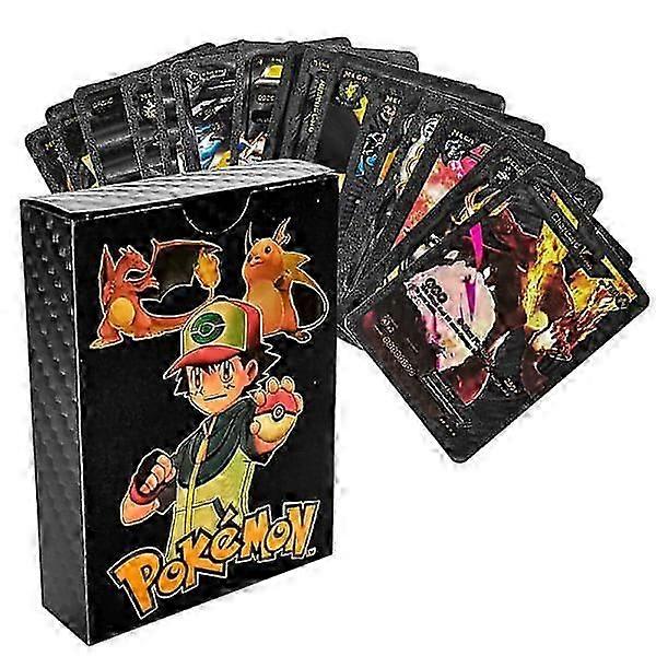 55 Ultra Rare Card Pack, Exciting Combinations of Rare Cards, Foil Cards (Black)
