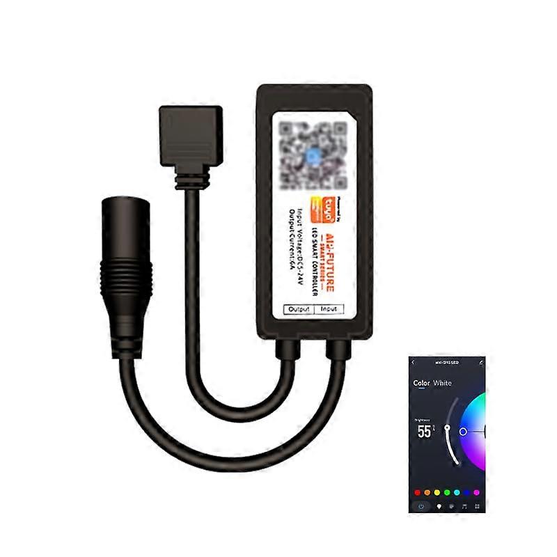 WiFi RGBW Strip Controller 5Pin App Remote Control Multicolor LED Dimmer Alexa Compatible DC1224V