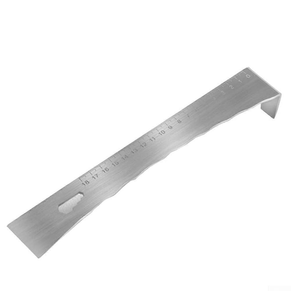 Stainless Steel MultiFunction Crowbar with Ergonomic Handle and Measuring Scale for Woodworking