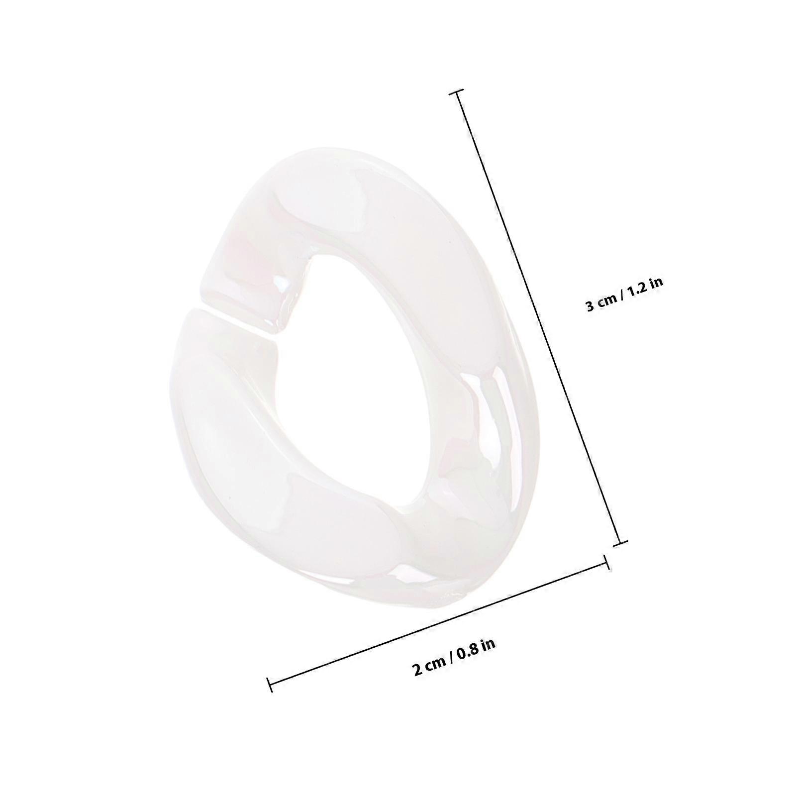 Acrylic Plastic Link Rings Quick Link Hooks for Crafts 20Pcs DIY Accessories