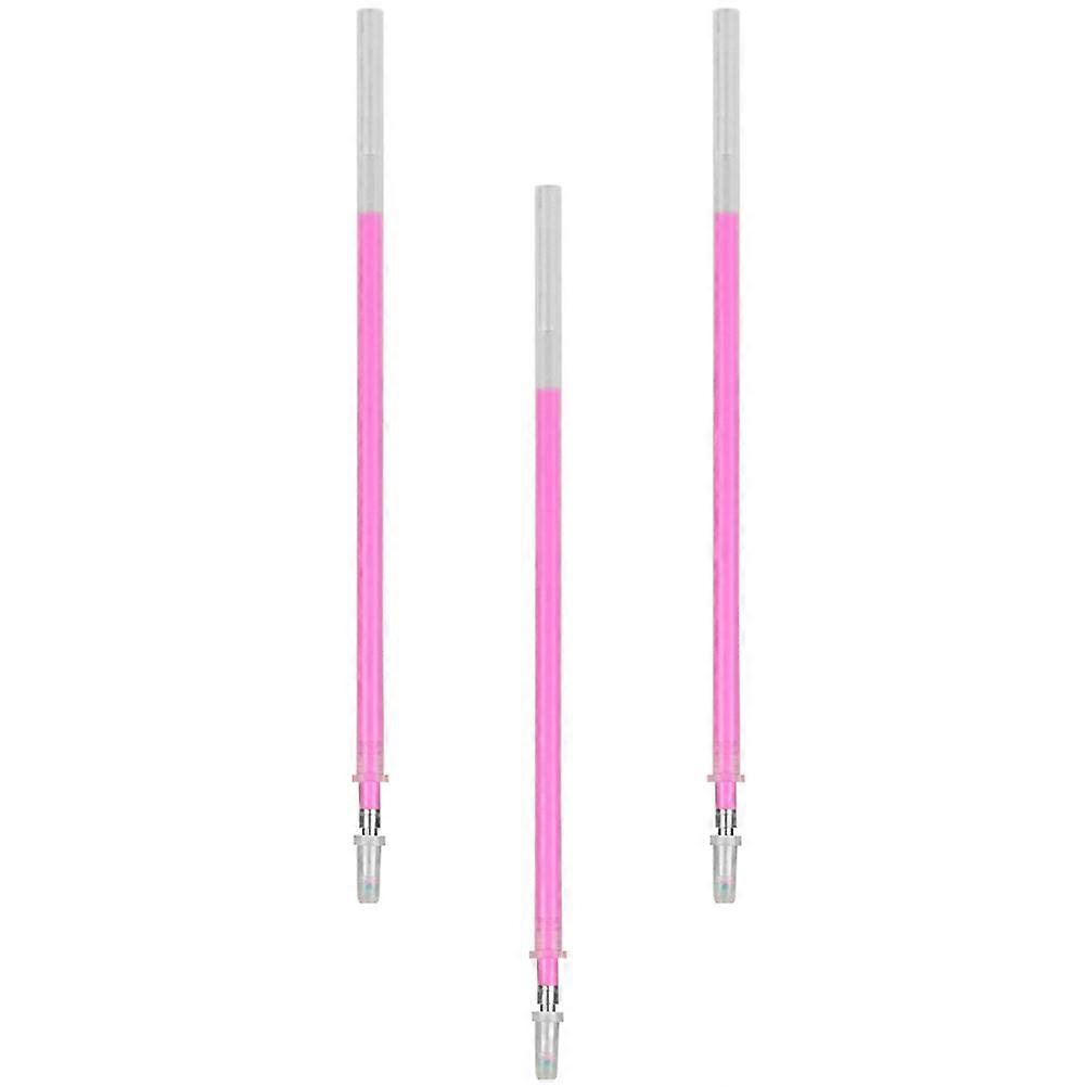 3Pcs Eyebrow Makeup Pen Portable Marker Tool Pink Plastic For Tattoo Positioning