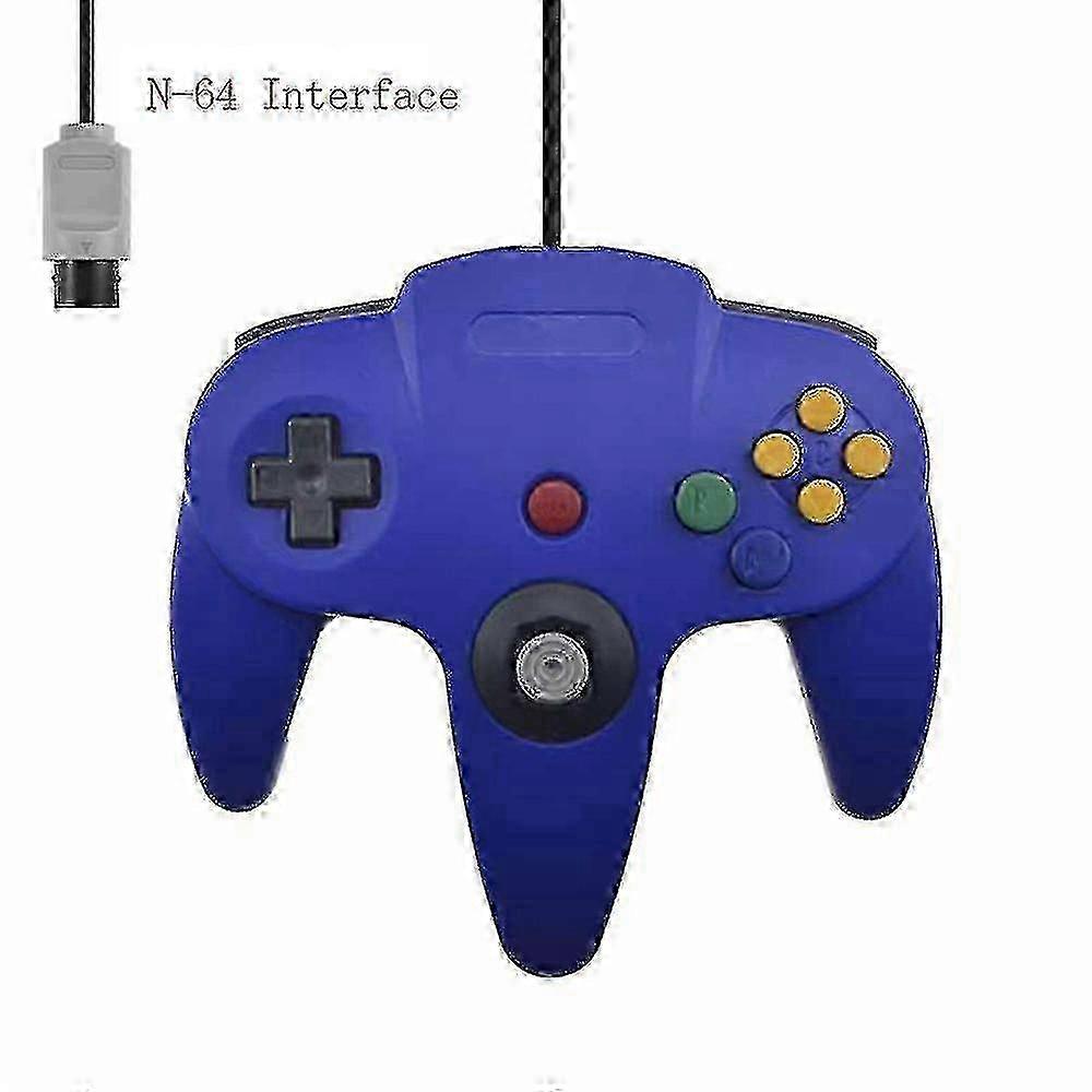 2025 2 Pack Classic Wired N64 Controller Retro Games 64-bit Gamepad Joystick Replacement