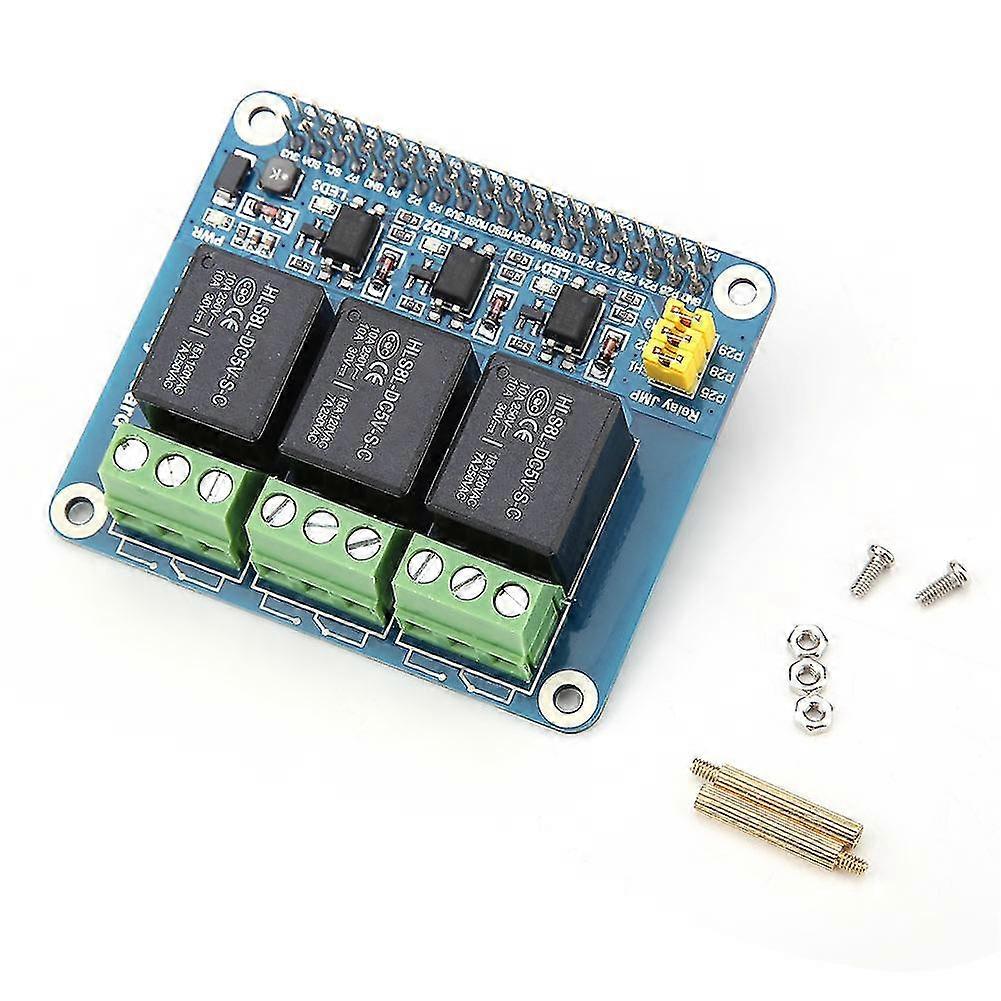 2025 3-Channel Relay Expansion Board for Raspberry Pi A+/B+/2B/3B/3B+