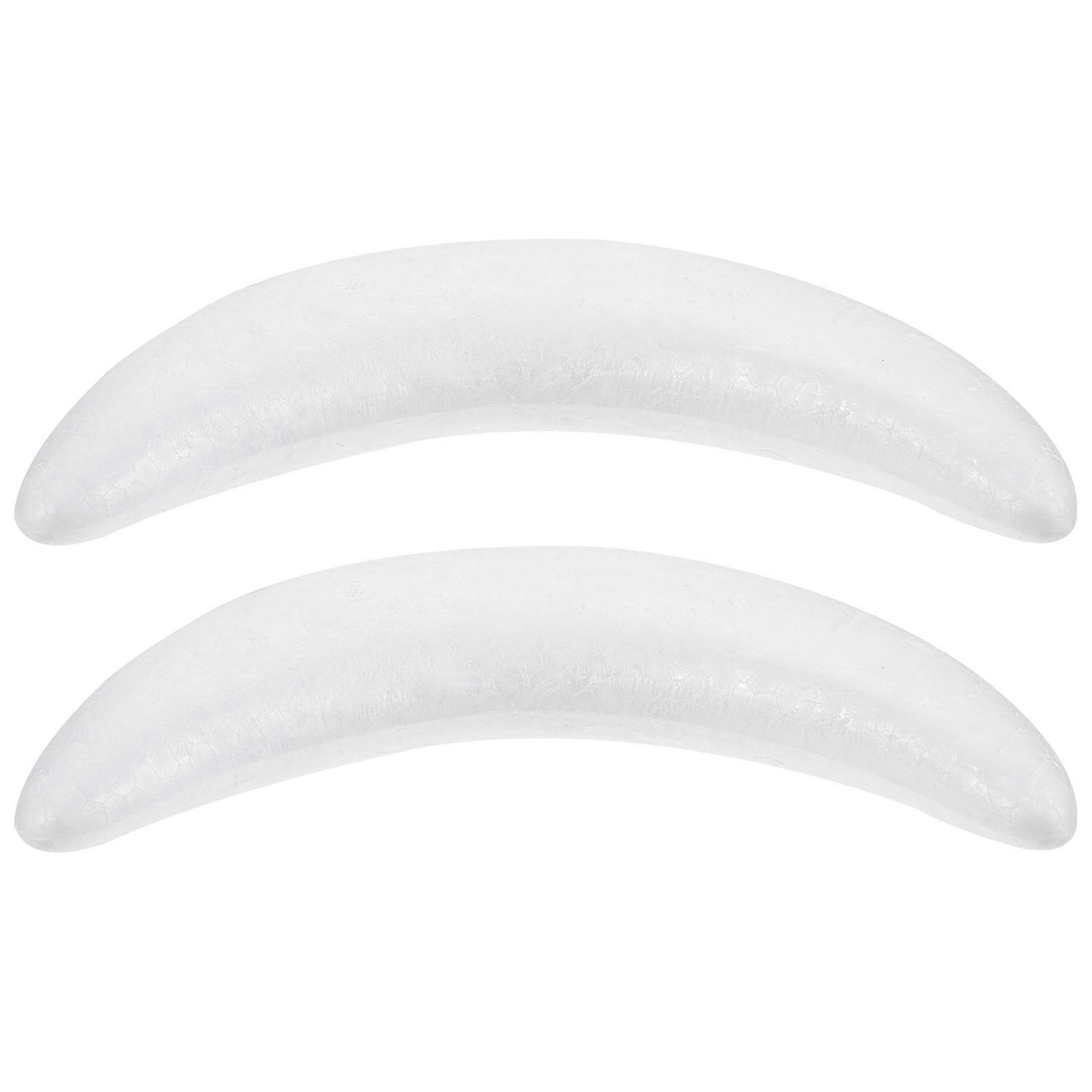 Moon Shaped Foam Cake Model for Cake Practice 2Pcs White Foam Material