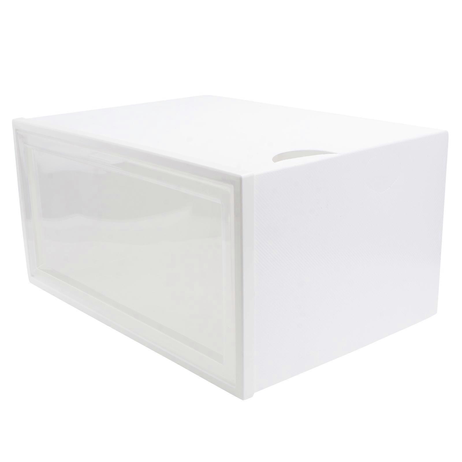 1Pcs Household Shoe Box Storage Box for Shoes Storage White Plastic Container