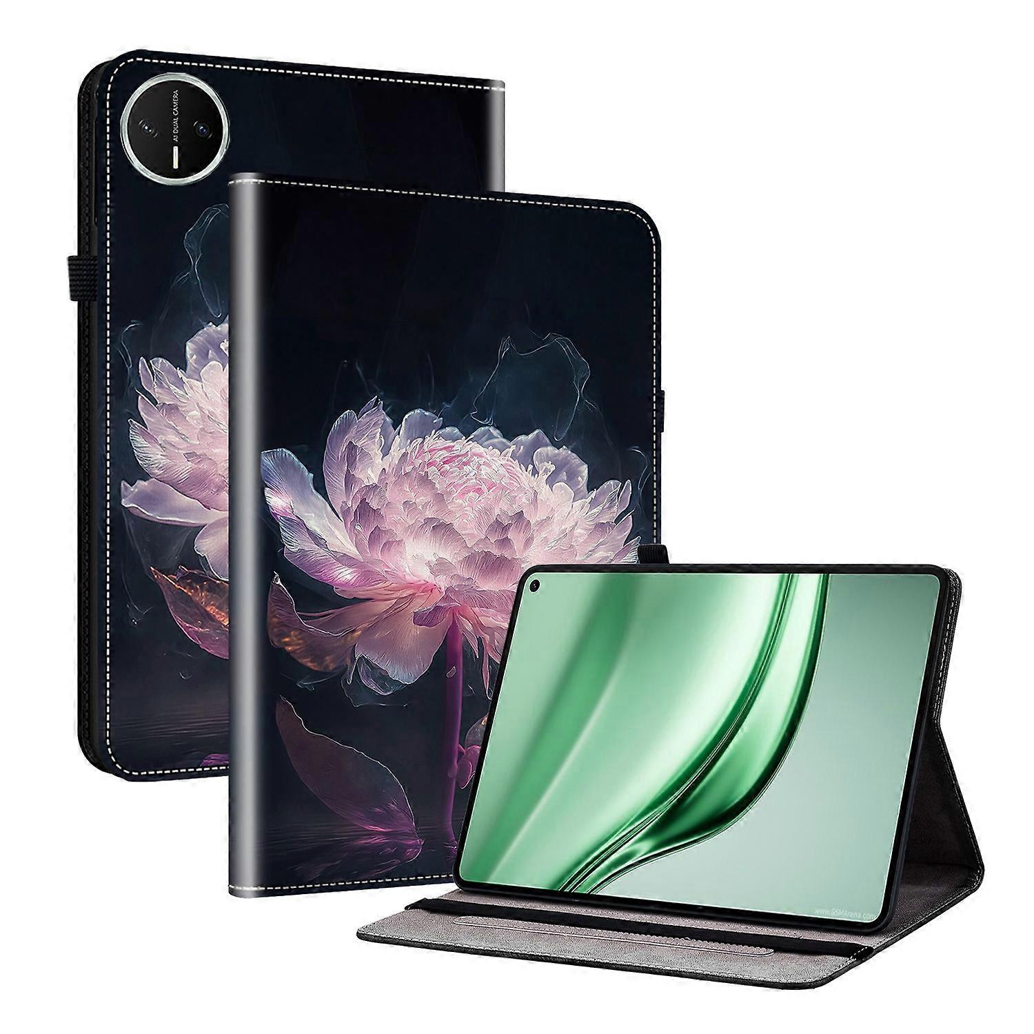 For Huawei MatePad Mini Leather Case Pattern Printed Stand Tablet Cover with Card Slots