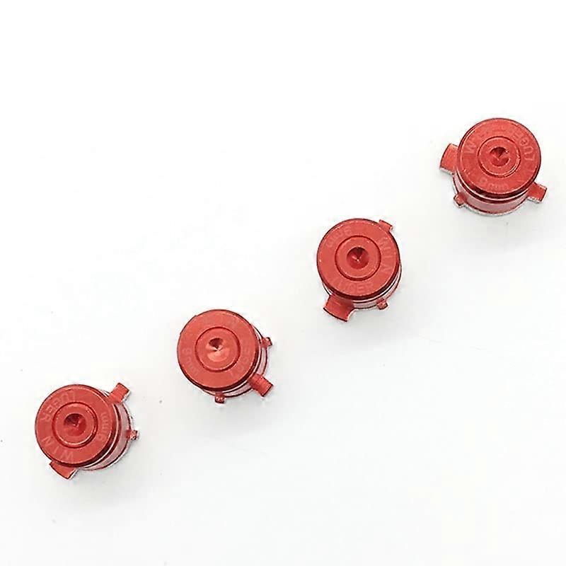 Metal Bullet Caps Thumbstick Replacement Red Quality Fit for PS4 DualShock 4 Controller