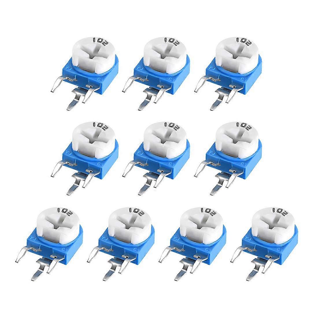 Trimmer Potentiometer 1K Ohm Adjustable Variable Resistor 10Pcs for Precise Voltage Tuning