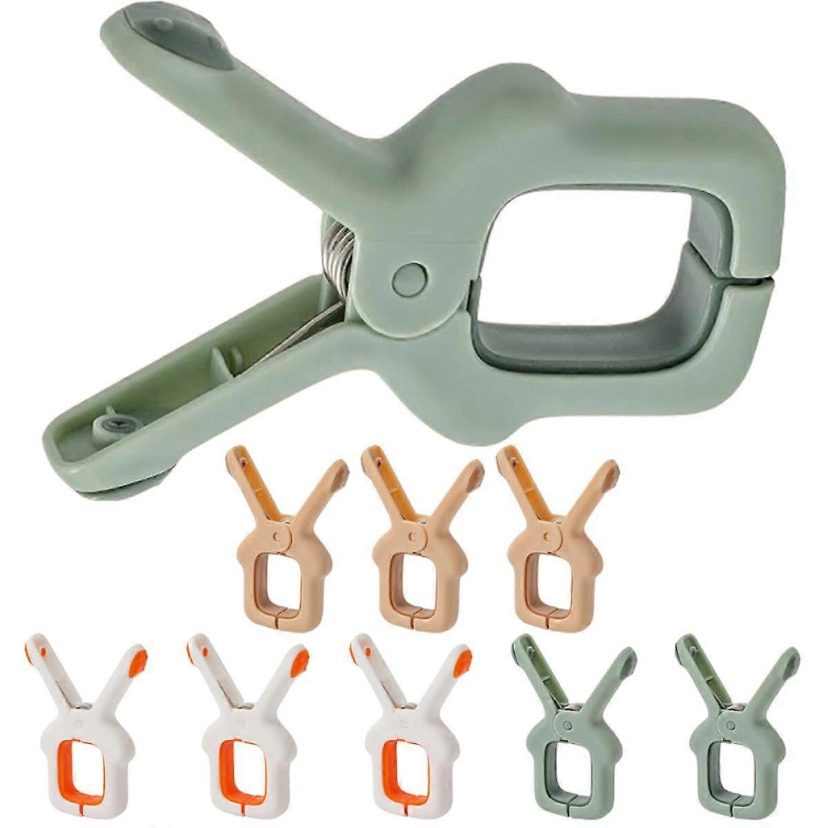 9Pcs Windproof Laundry Clips Soft Plastic Clothes Pegs Secure Grip MultiColor for Home Use