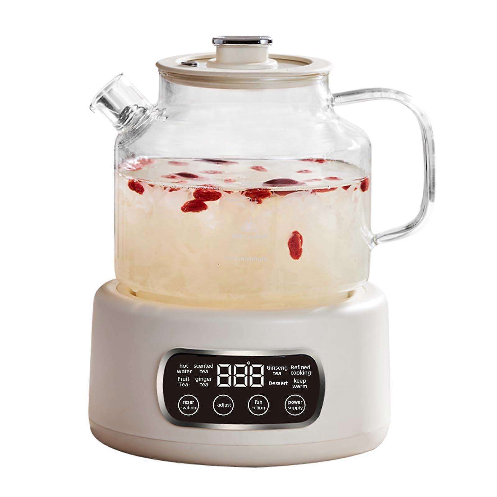 1.2 Liter Glass Electric Kettle with Temperature Control, Tea Strainer and Keep Warm Function