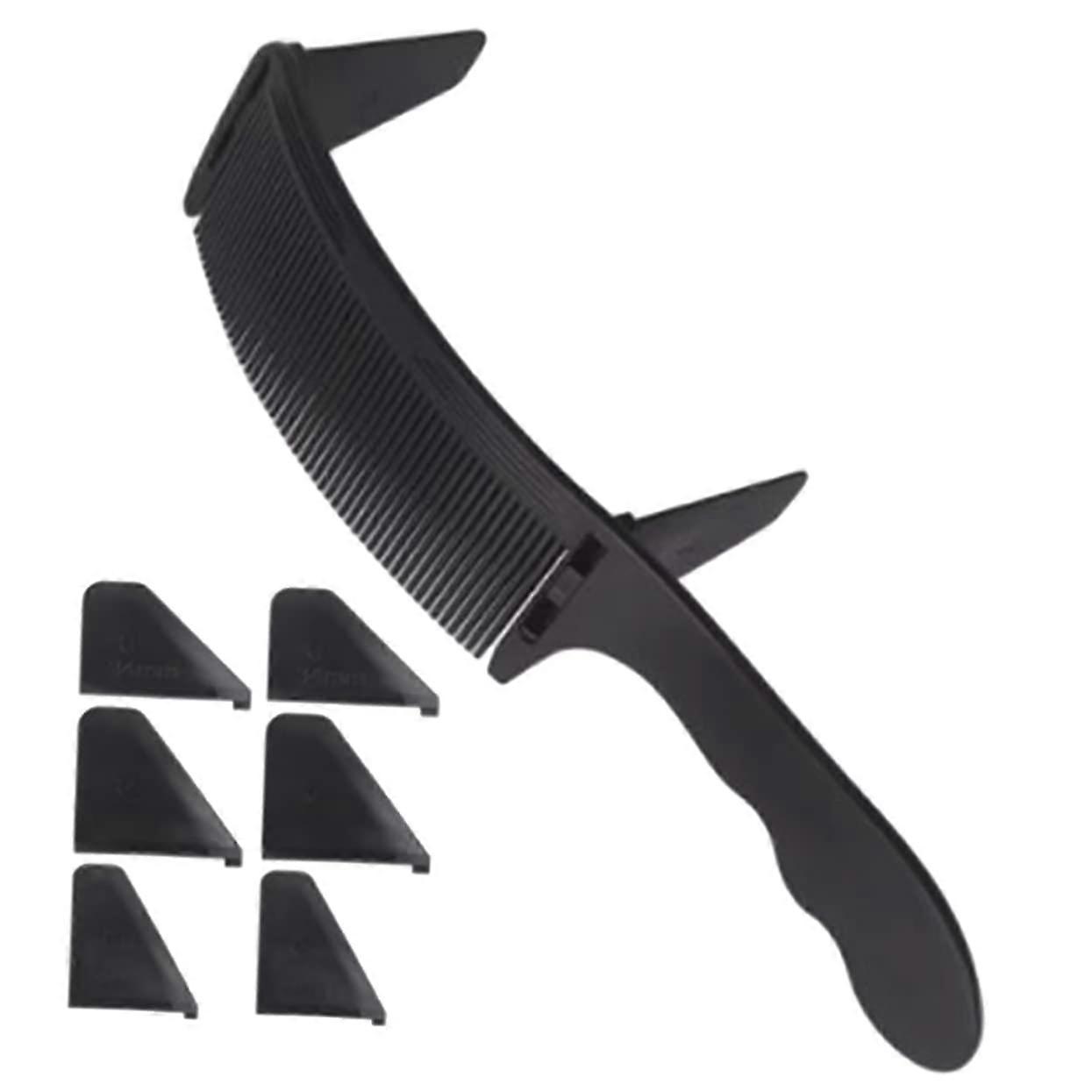 Professional Barber Comb for Men with Rounded Tooth Tips, No Hair Pull, Durable Plastic Design