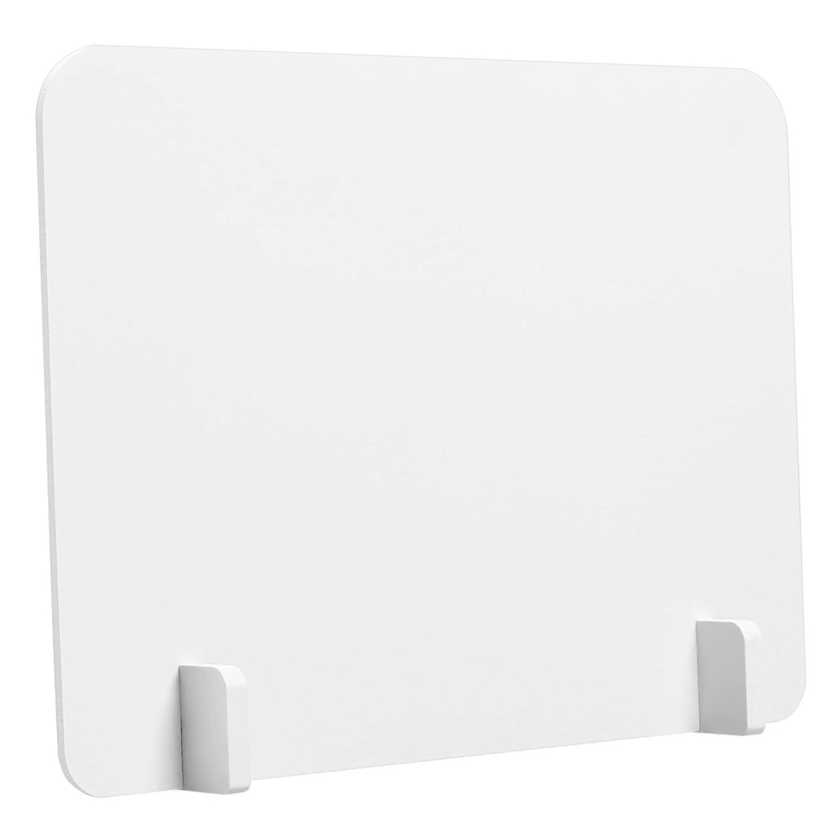 Desk Divider Privacy Screen with Writable Chalkboard Surface, PVC Room Partition for Office and Classroom