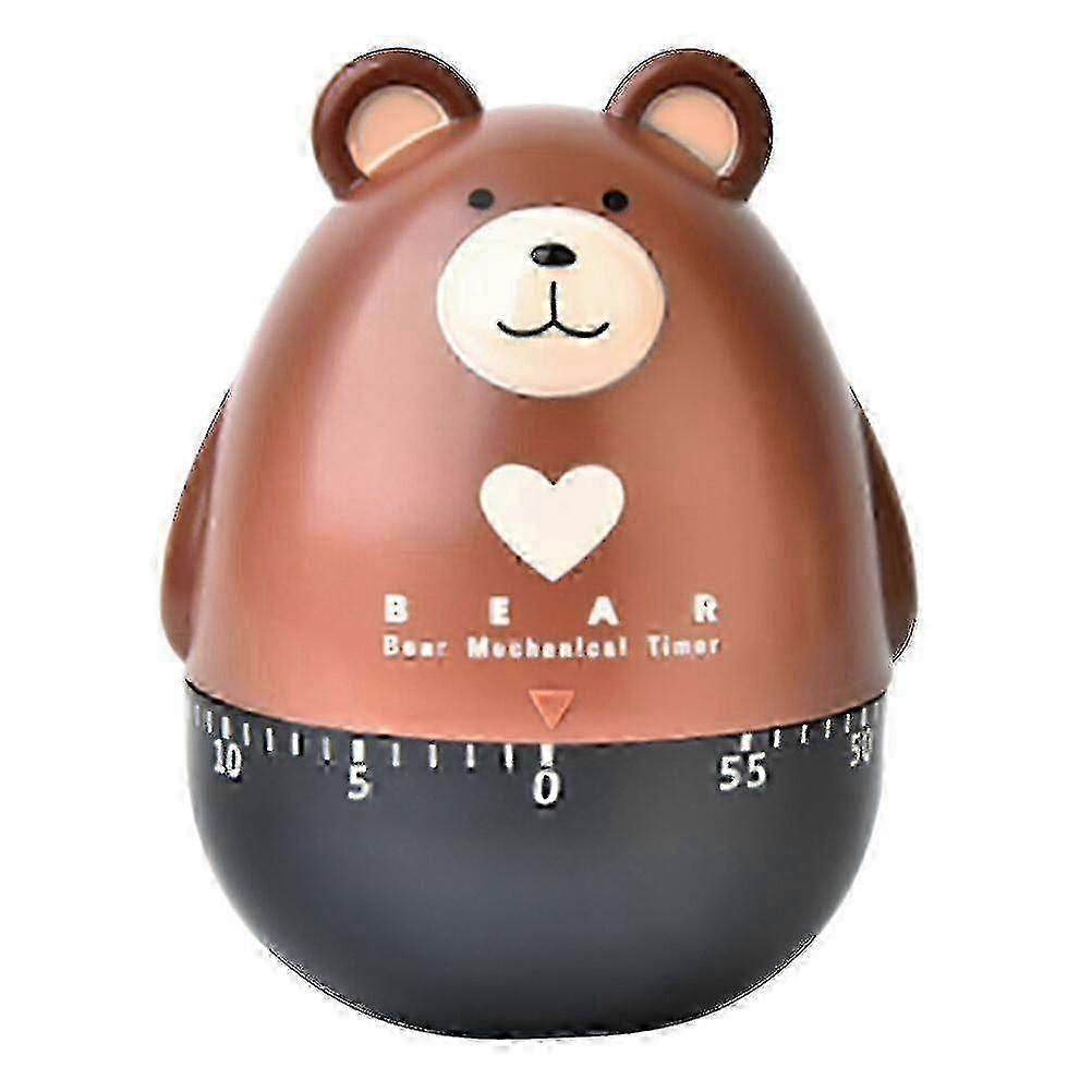 2025 Cartoon Bear Mechanical Timer Lovely Kitchen Timer Practical Kitchen Timer