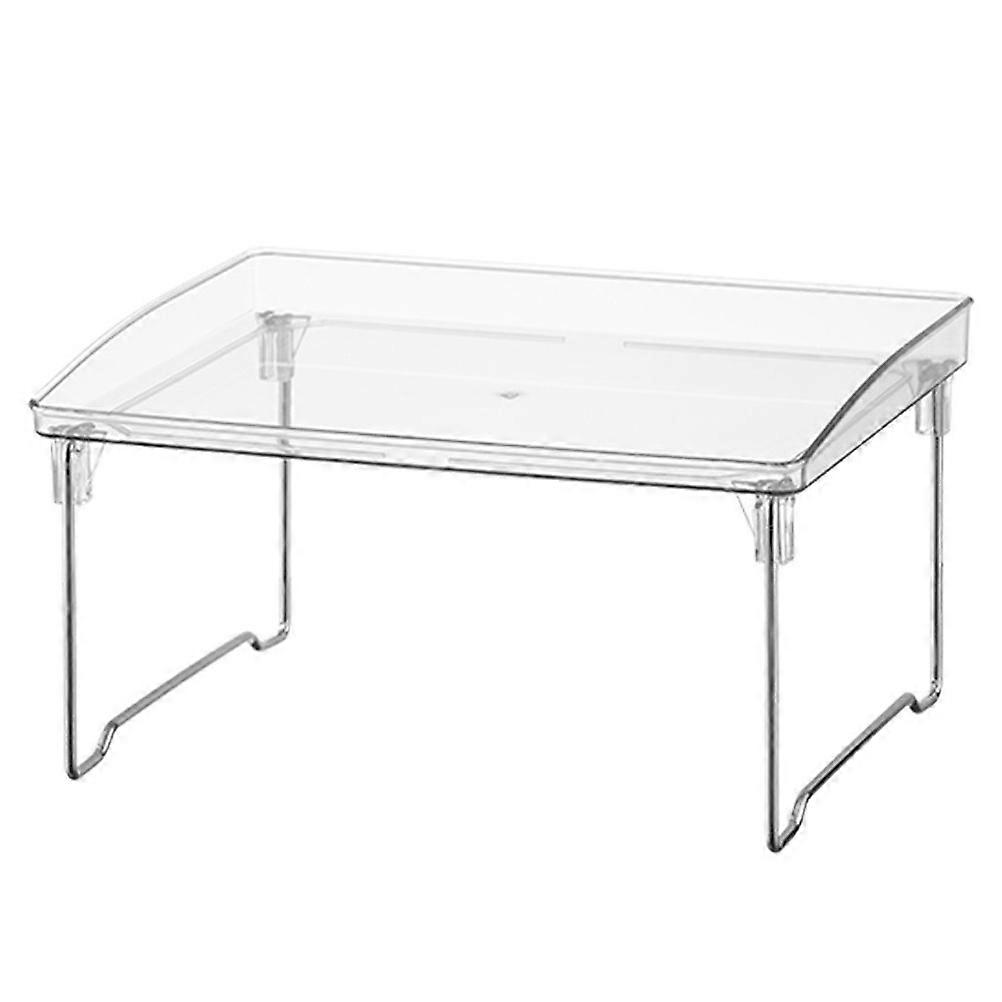 Metal Cabinet Shelf Organizer Stackable for Storage Use 3Pcs Transparent Shelves