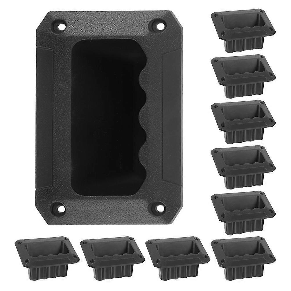 Black Plastic Speaker Handle for 10Pcs Replacement with Easy Installation