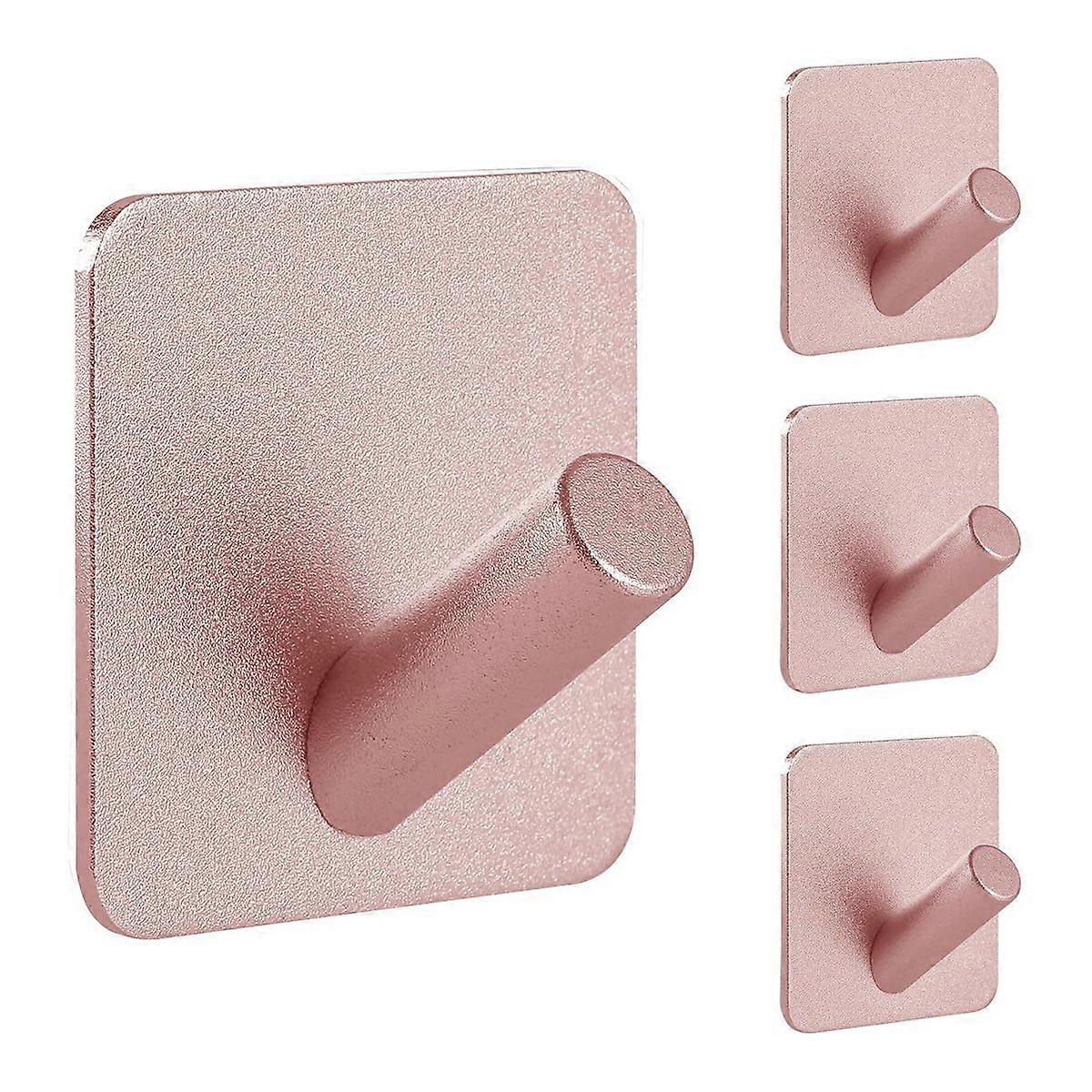 Heavy Duty Adhesive Hooks, Square-Slash Hook, Rose Gold