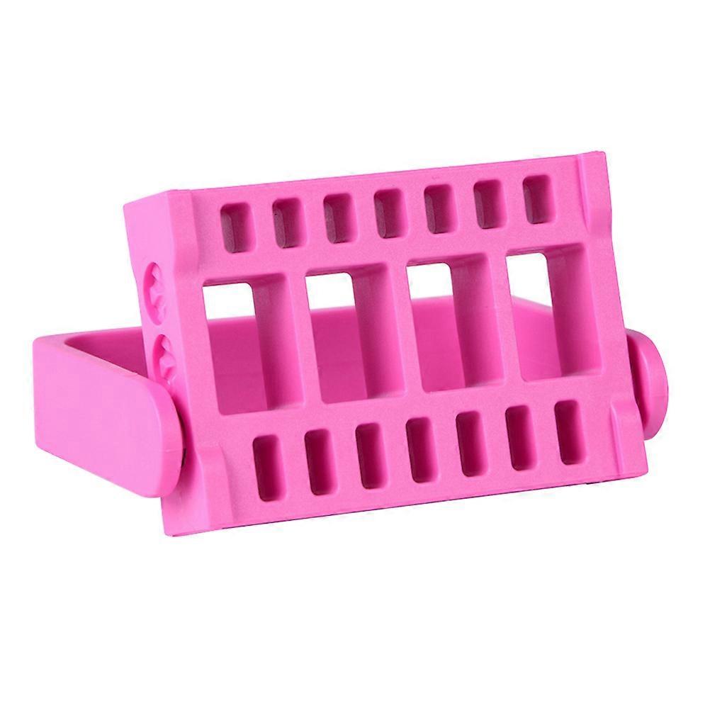 Grinding Head Box for Nail Tools 3Pcs Portable Manicure Organizer Pink
