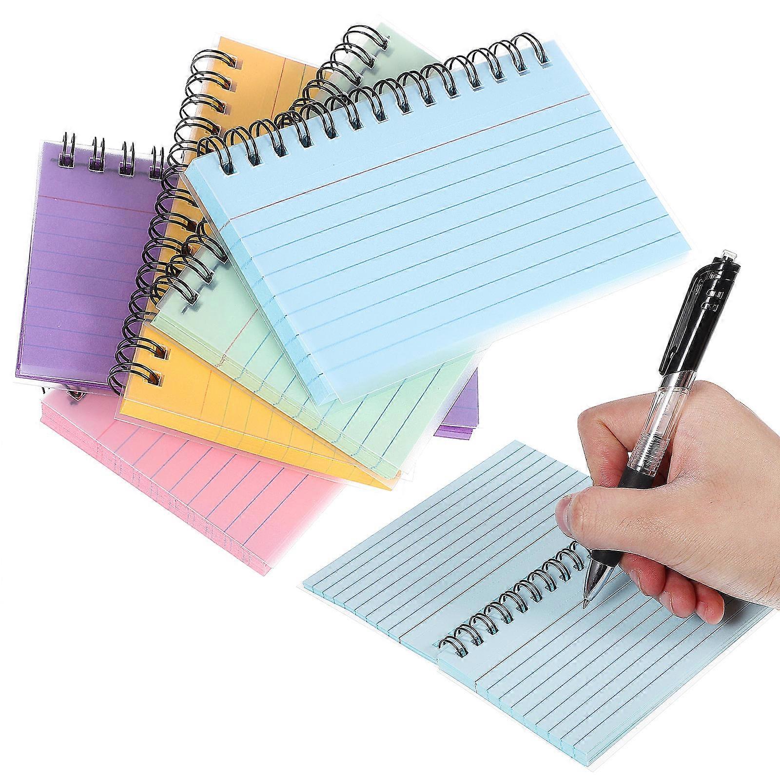 Study Cards Small Notebooks for Writing 25Pcs Assorted Color Index Cards