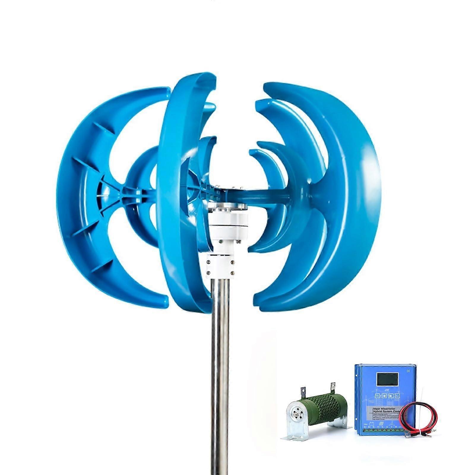 48V Vertical Axis Wind Turbine 2000W Generator Kit with MPPT Controller for OffGrid Power