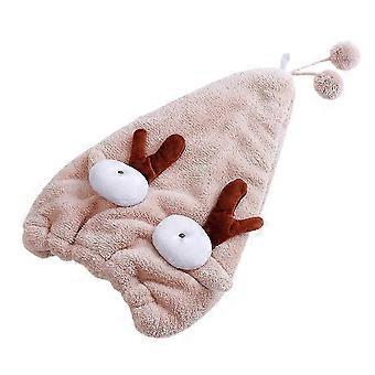 Touca de Banho Absorvente com Design de Chifres Cinza - 2 Unidades