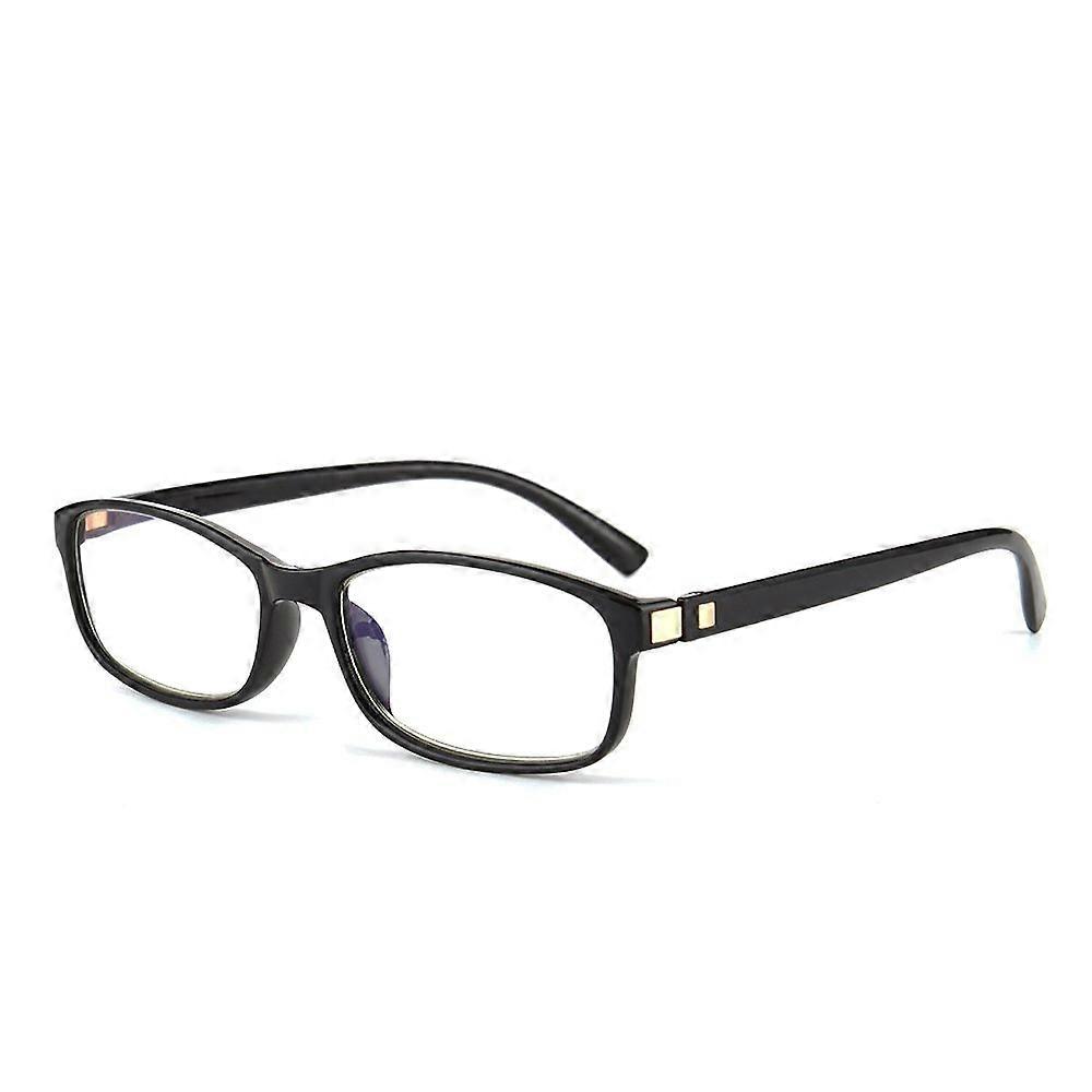 Blue Light Blocking Reading Glasses +1.50 Vintage Rectangular Computer Readers Unisex Black