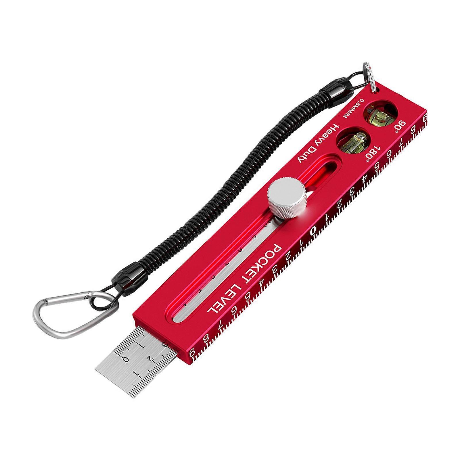 Multiple Angled Ruler Foldable Depth Measuring Tool Gauge For Woodworking Leveling Multifunctional Marking Protractor Multicolor
