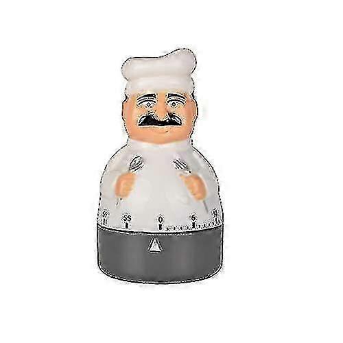 Kitchen Timer Count Down Timer Mechanical Timer 60 Minutes Countdown Timer Chef Shaped Alarm Clock