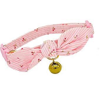 Stylish Heart Cats Dog Collar Colorful Charm Durable Polyester Soft Wear for Training Wear Multicolor