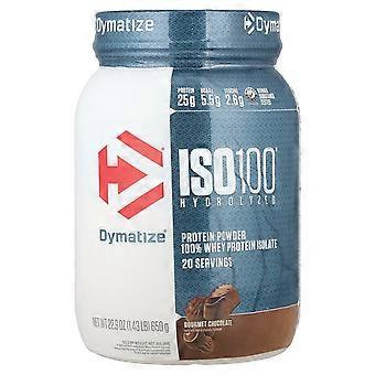 Dymatize, ISO100® Hydrolyzed, 100% Whey Protein Isolate, Gourmet Chocolate, 1.43 lb (650 g)