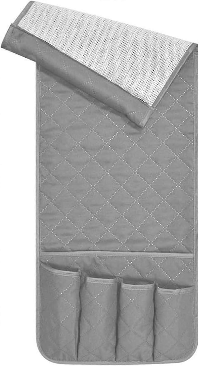 Generic Sofa Remote Control Armrest Organizer with 5 Pockets, Adjustab