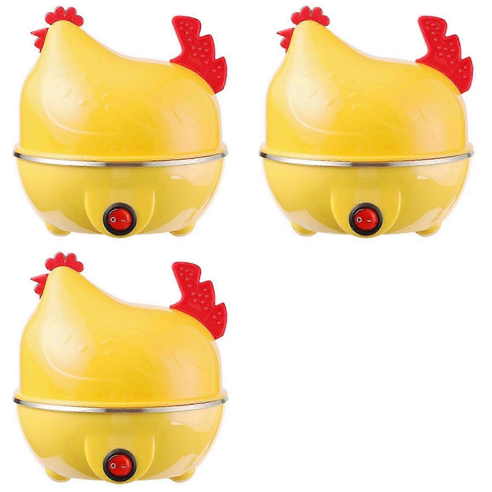 3X Multifunctional Egg Cooker, Egg Steamer, Automatic Power-Off, Multifunctional Egg Steamer, Boiled Egg US PLUG