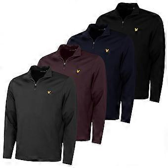 Lyle & Scott Herren Golf Course Midlayer Premium Quarter Zip Classic Sweater