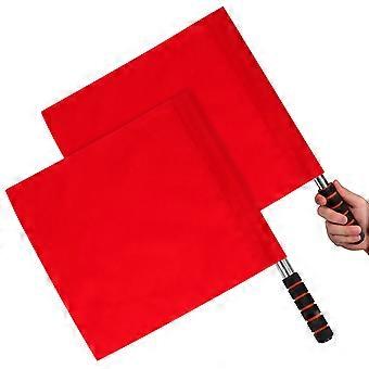 2 Pz Bandiere Arbitro Bandiere Comando Bandiere Segnale Bandiere Mano Sventolare Bandiere per Partita Competizione