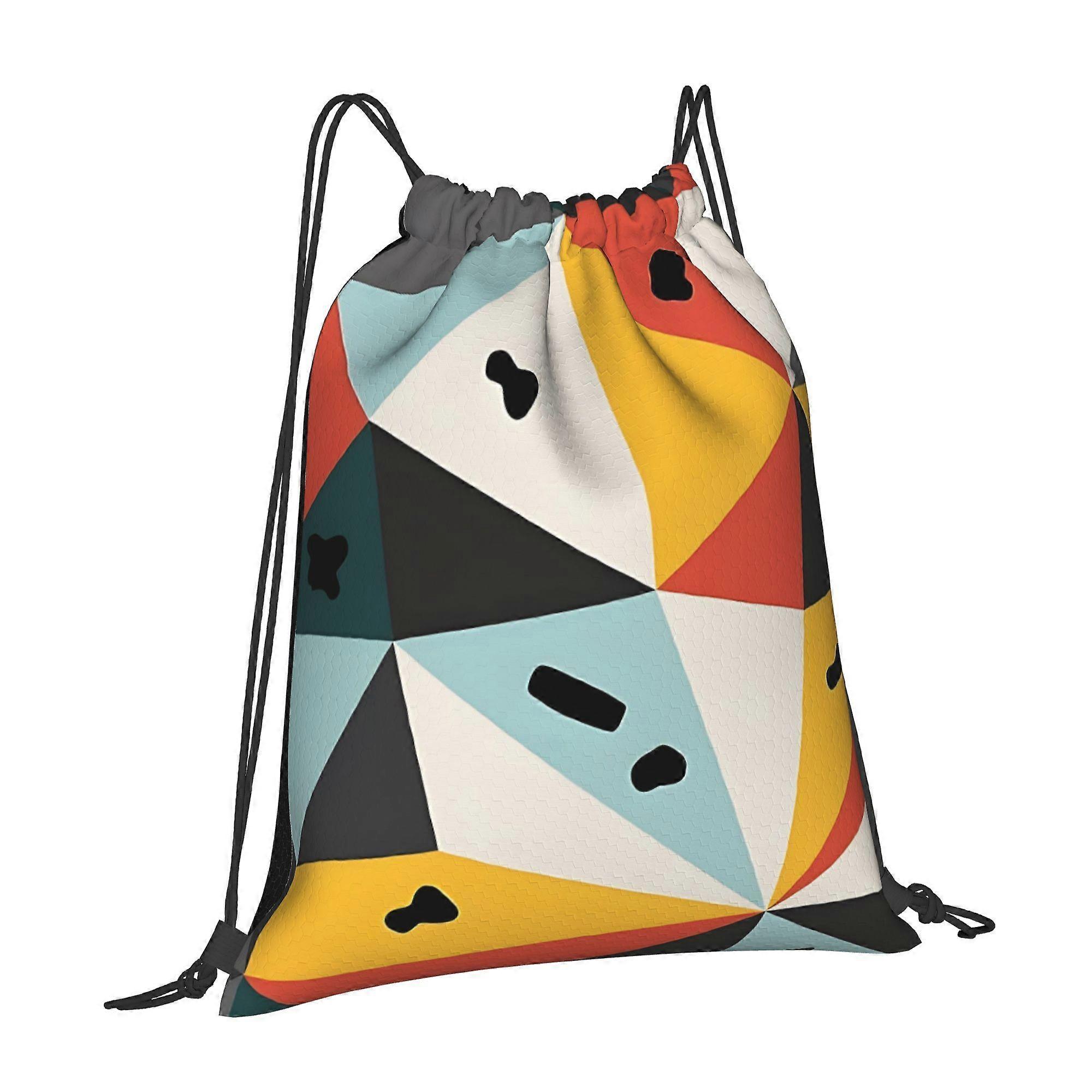 Multi-functional Durable Drawstring Bag, Specially Designed for Rock Climbing, Featuring Adjustable Straps and Machine-w-Eazqw